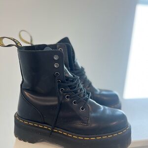 Dr Martens  1460 PASCAL MAX LEATHER PLATFORM BOOTS